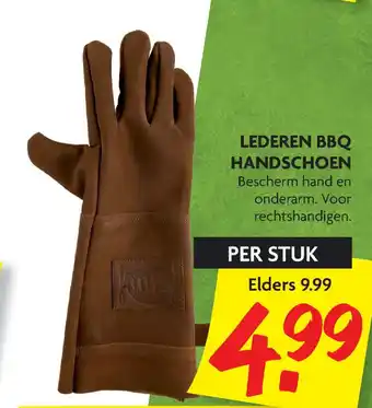 Dekamarkt Lederen Bbq Handschoen aanbieding