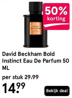 Etos David Beckham Bold Instinct Eau De Parfum aanbieding