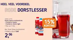 Van Hoeckel Ocean Spray vruchtendrink aanbieding