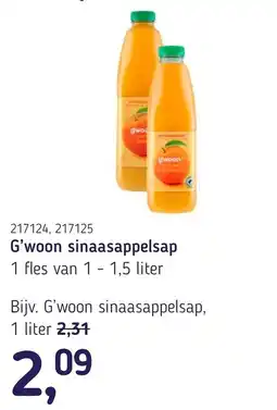 Van Hoeckel G'woon sinaasappelsap aanbieding