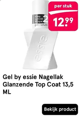 Etos essie Gel by essie Nagellak Glanzende Top Coat aanbieding