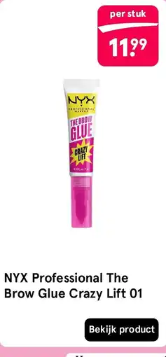 Etos NYX Professional The Brow Glue Crazy Lift 01 aanbieding