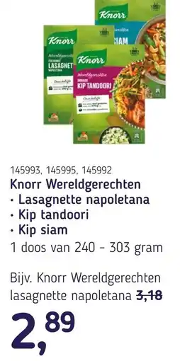 Van Hoeckel Knorr Wereldgerechten aanbieding