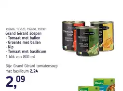 Van Hoeckel Grand Gérard soepen aanbieding