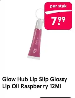 Etos Glow Hub Lip Slip Glossy Lip Oil Raspberry 12Ml aanbieding