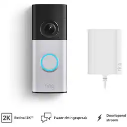 MediaMarkt Ring Wired Video Doorbell Plus aanbieding