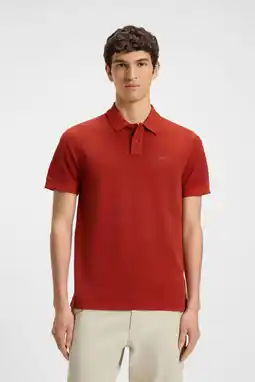 Wehkamp BOSS regular polo rood aanbieding