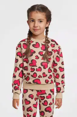 Wehkamp Orange Stars sweater met hartjes print Mathilde beige aanbieding