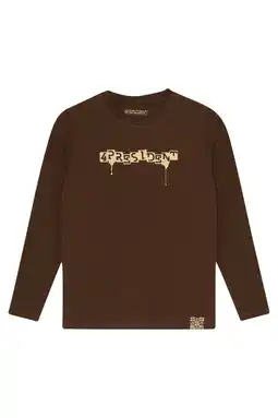 Wehkamp 4PRESIDENT Longsleeve Alan Brown aanbieding