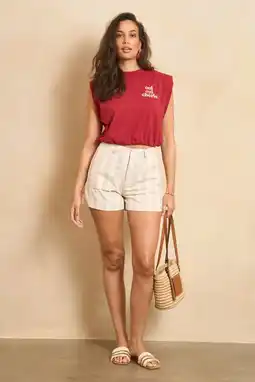 Wehkamp Lofty Manner cropped top rood aanbieding