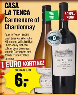 Dirck 3 Casa la Tenca Carmenere of Chardonnay aanbieding