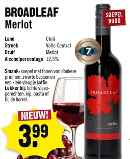 Dirck 3 Broadleaf Merlot aanbieding