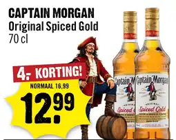 Dirck 3 Captain Morgan Original Spiced Gold aanbieding