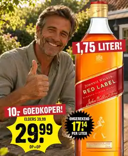 Dirck 3 Johnnie Walker Red Label aanbieding