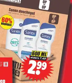 Dirck 3 Sanex douchegel aanbieding