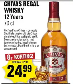 Dirck 3 Chivas Regal Whisky 12 Years aanbieding