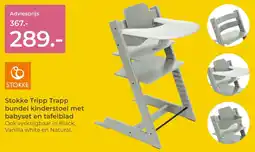 Prenatal Stokke Tripp Trapp bundel kinderstoel met babyset en tafelblad aanbieding