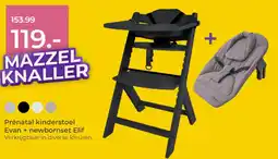 Prenatal Prénatal kinderstoel Evan + newbornset Elif aanbieding