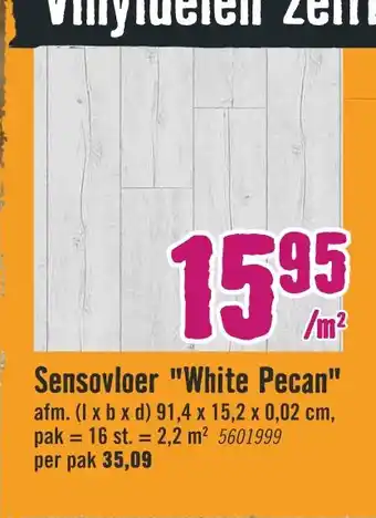 Hornbach Sensovloer "White Pecan" aanbieding