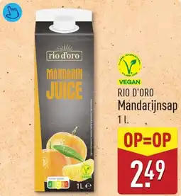 ALDI Rio d'oro Mandarijnsap aanbieding