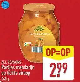 ALDI All Seasons Partjes mandarijn op lichte siroop aanbieding