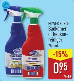 ALDI Power Force Badkamer of keukenreiniger aanbieding