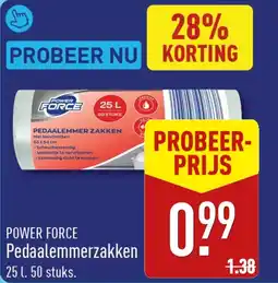 ALDI Power Force Pedaalemmerzakken aanbieding