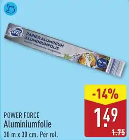 ALDI Power Force Aluminiumfolie aanbieding
