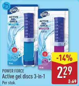 ALDI Power Force Active gel discs 3-in-1 aanbieding