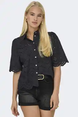 Wehkamp ONLY blouse zwart broderie aanbieding