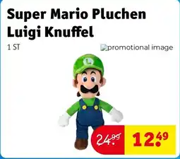 Kruidvat Super Mario Pluchen Luigi Knuffel aanbieding
