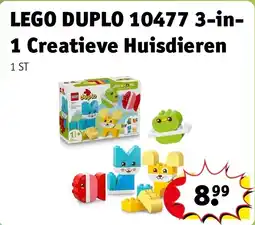 Kruidvat LEGO DUPLO 10477 3-in-1 Creatieve Huisdieren aanbieding