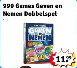 Kruidvat 999 Games Geven en Nemen Dobbelspel aanbieding
