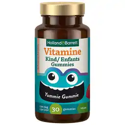 Holland & Barrett Holland & Barrett Vitamine Kind Aardbeiensmaak - 30 gummies aanbieding