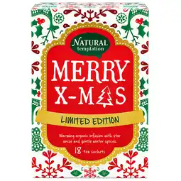 Holland & Barrett 2e product 50% korting | Natural Temptation Merry X-Mas Limited Edition - 18 theezakjes aanbieding