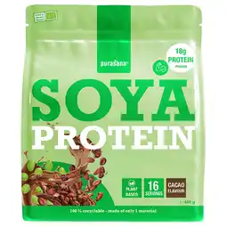 Holland & Barrett 2e product 50% korting | Purasana Vegan Soja Proteïne Chocolade - 400g aanbieding
