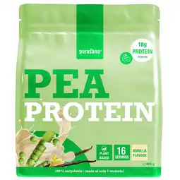 Holland & Barrett 2e product 50% korting | Purasana Vegan Erwten Proteïne Vanille - 400g aanbieding