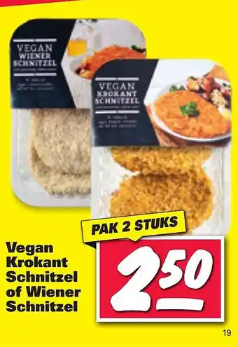 Nettorama Vegan Krokant Schnitzel of Wiener Schnitzel aanbieding