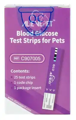 De Online Drogist Testjezelf.nu Alievepet Blood Glucose Test Strips Huisdier aanbieding
