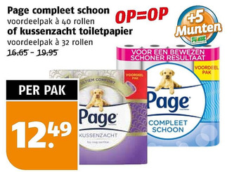 Poiesz Page compleet schoon of kussenzacht toiletpapier aanbieding