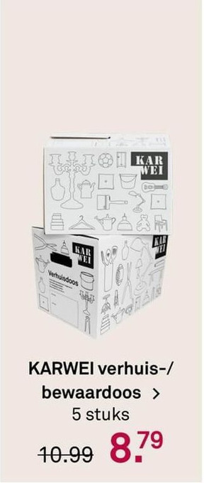 Karwei KARWEI verhuis-/ bewaardoos aanbieding