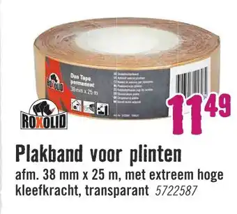 Hornbach Plakband voor plinten aanbieding