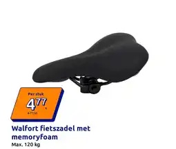 Action Walfort fietszadel met memoryfoam aanbieding
