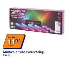 Action Multicolor wandverlichting aanbieding