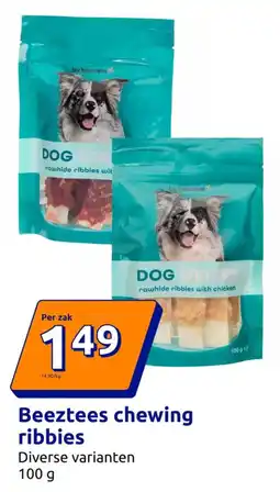 Action Beeztees chewing ribbies aanbieding