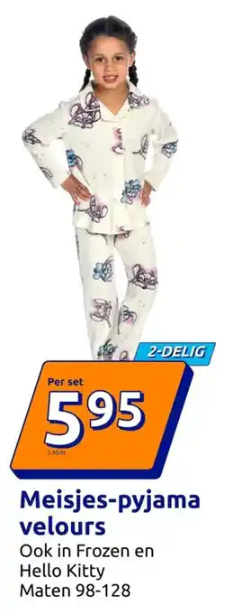 Meisjes-pyjama velours
