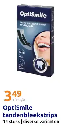 Action OptiSmile tandenbleekstrips aanbieding