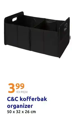 Action C&C kofferbak organizer aanbieding