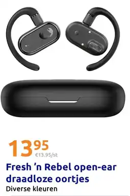 Action Fresh 'n Rebel open-ear draadloze oortjes aanbieding