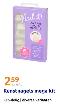 Action Kunstnagels mega kit aanbieding